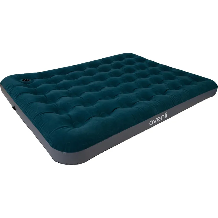 Avenli Luftmatratze Camping CloudCoil grün mit eingebauter Fußpumpe 203x152x22cm