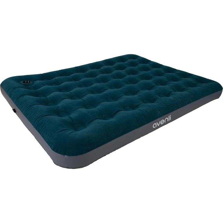 Avenli Luftmatratze Camping CloudCoil grün mit eingebauter Fußpumpe 203x152x22cm – Bild 1