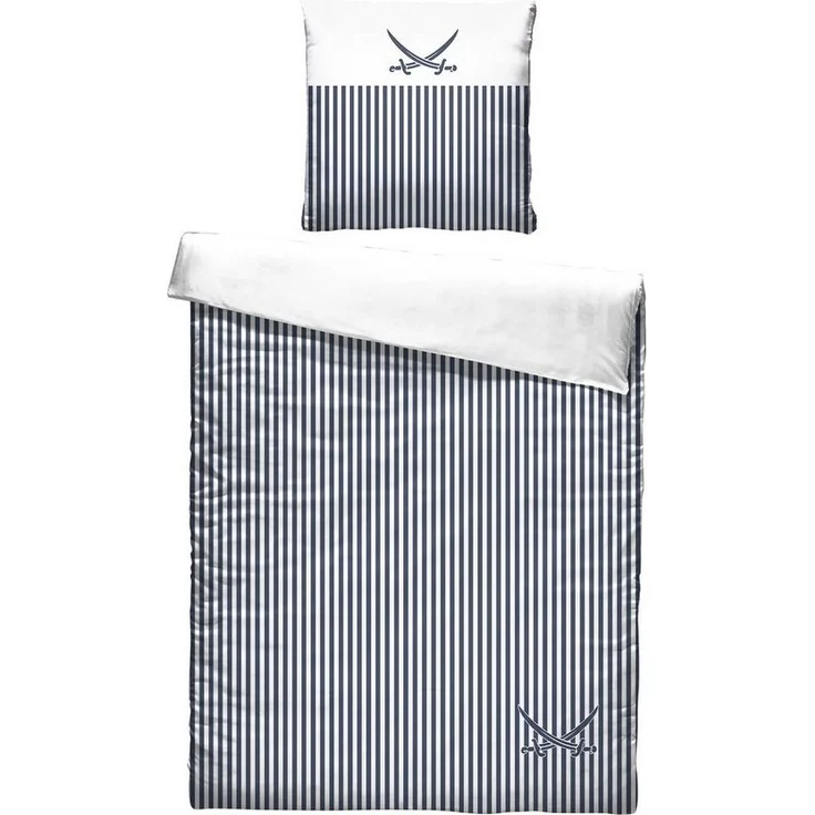 Sansibar Sylt Bettwäsche Bettwäsche Sansibar „Lighthouse“ Wendebettwäsche (2 tlg), Baumwolle, 2 teilig, mit hochwertigem Sansibar Säbel Druck – Bild 1