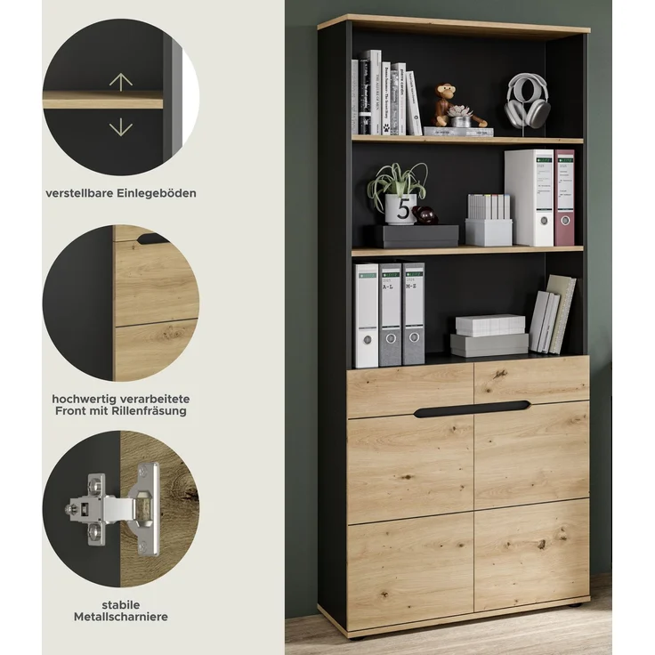 Canu Aktenregal in Artisan Nachbildung – Bild 7