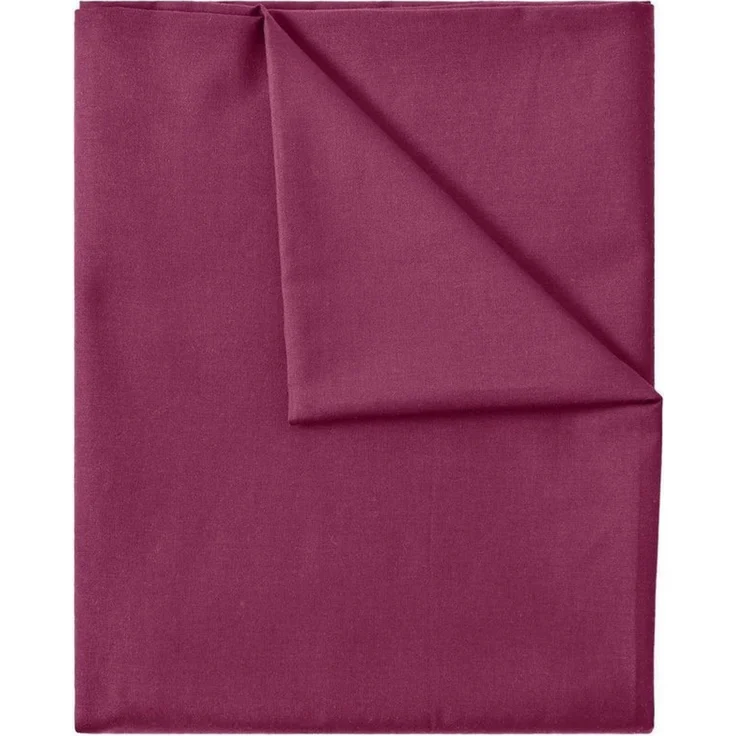 Green Mark Textilien Klassische Bettlaken – Flaches Laken aus 100% Baumwolle, ohne Gummi, hautfreundlich, pflegeleicht, bei hohen Temperaturen waschbar – Bordeaux Rot – 150x250 cm – Bild 2
