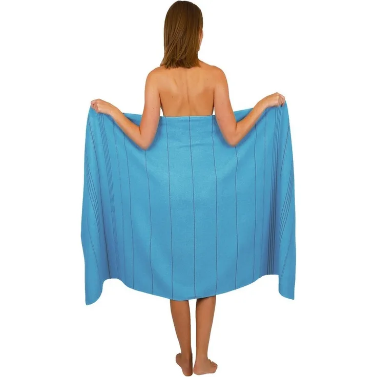 Betz Strandtuch Betz XXL Badetuch LINES Strandtuch Saunahandtuch Liegetuch 90x180 cm, 100% Baumwolle
