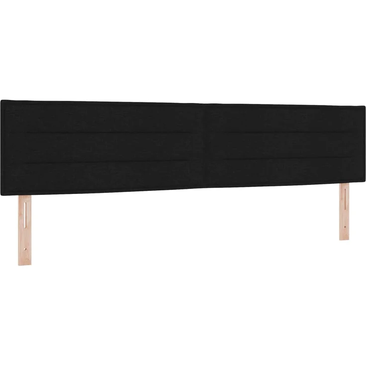 vidaXL Ottoman-Bett mit Matratze und LED Schwarz 200 x 200 cm Stoff 3457261 – Bild 5