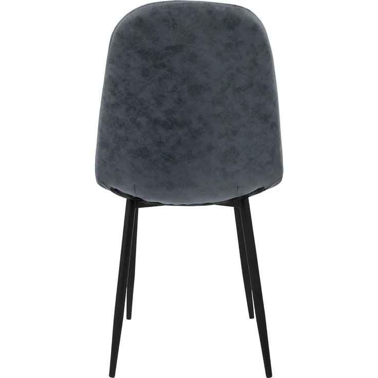 ML-DESIGN Polsterstuhl Esszimmerstuhl mit Rückenlehne, Wohnzimmerstuhl mit Metallbeinen (4 St), Küchenstuhl ergonomisch Anthrazit moderne Design mit Kunstlederbezug – Bild 6