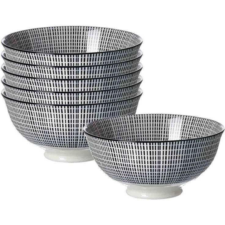 Ritzenhoff & Breker Takeo Stripes Servierschale ø 12 cm 6er Set – Bild 1