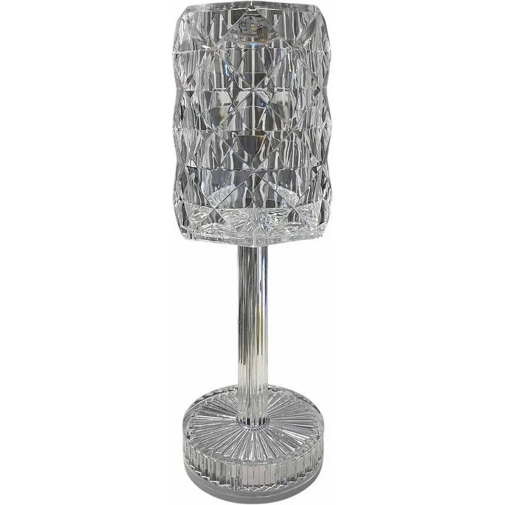 Coen Bakker Deco BV LED Tischleuchte Portable Light, Dimmfunktion, LED, warmweiß, kaltweiß, neutralweiß, USB Touch Kristalloptik Dimmer 3 LED Farben 8x26cm – Bild 3
