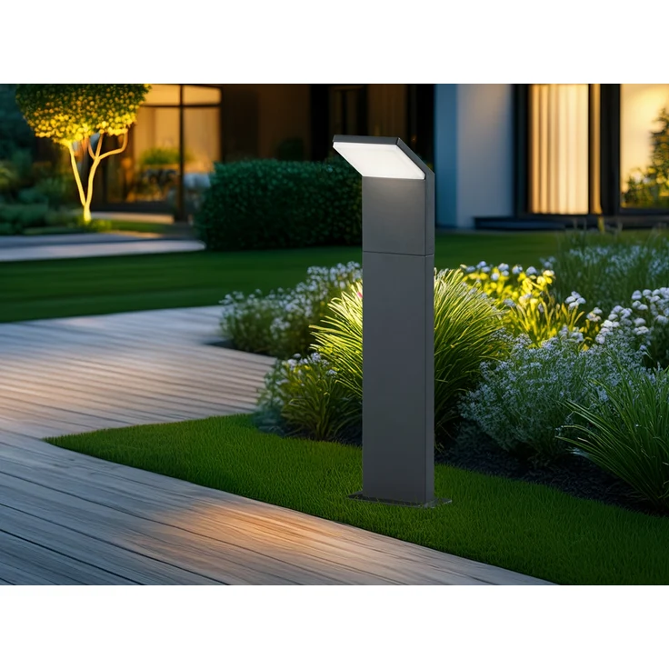 Trio Leuchten LED Außenleuchte Pearl 521160142, Druckguss Aluminium anthrazit, 1x9 Watt, 12.5 x 14 x 50 cm – Bild 5