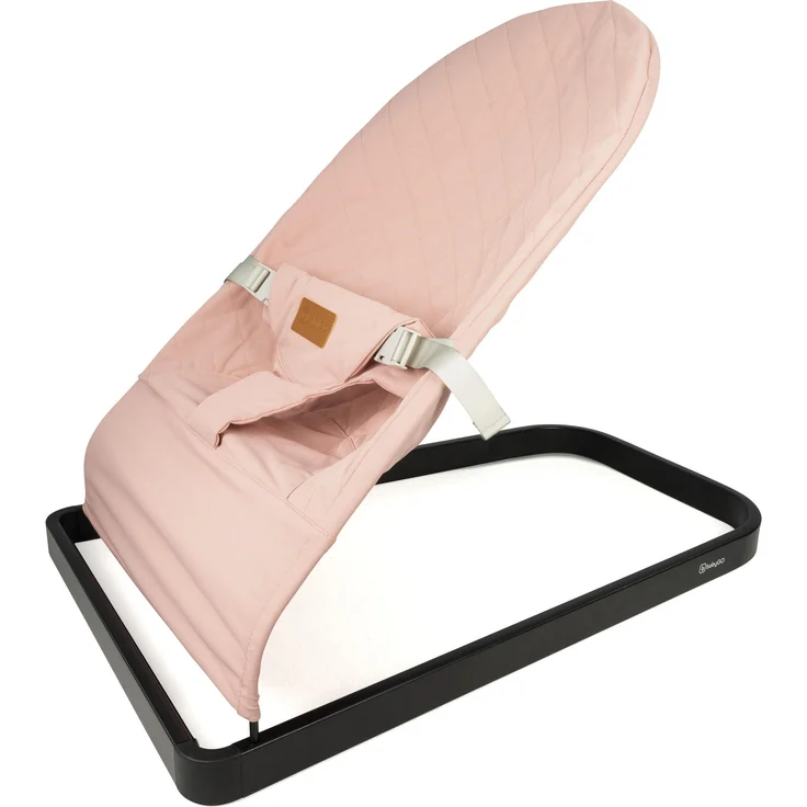BabyGo Bouncer Comfort, Babywippe für Säuglinge bis 9 kg, ergonomisch, rose