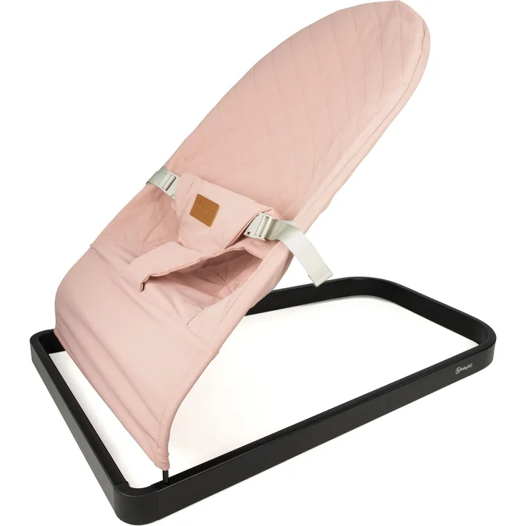 BabyGo Bouncer Comfort, Babywippe für Säuglinge bis 9 kg, ergonomisch, rose