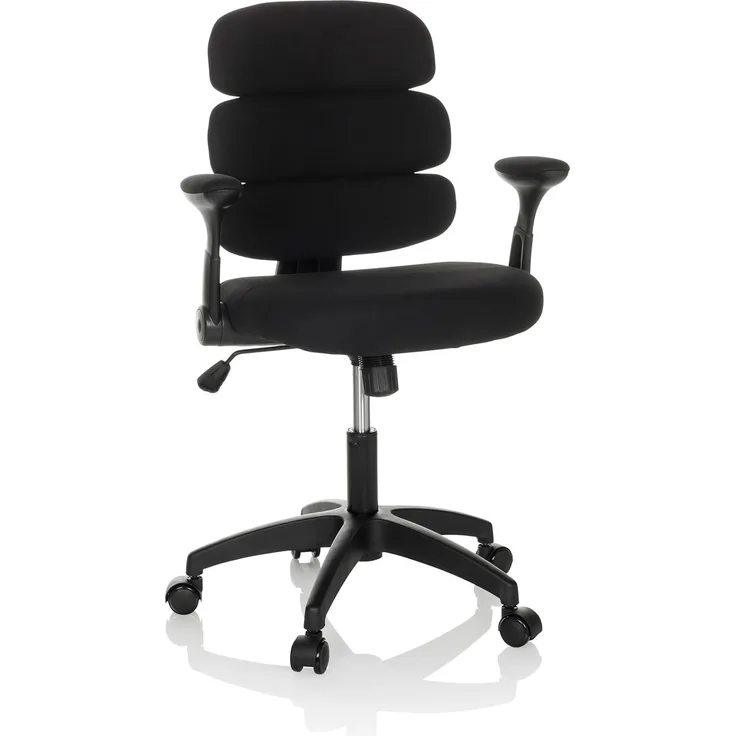 hjh OFFICE Kinderdrehstuhl Kid ERGOLINO B Drehstuhl mit ergonomischer Rückenlehne, Schwarz, 736432