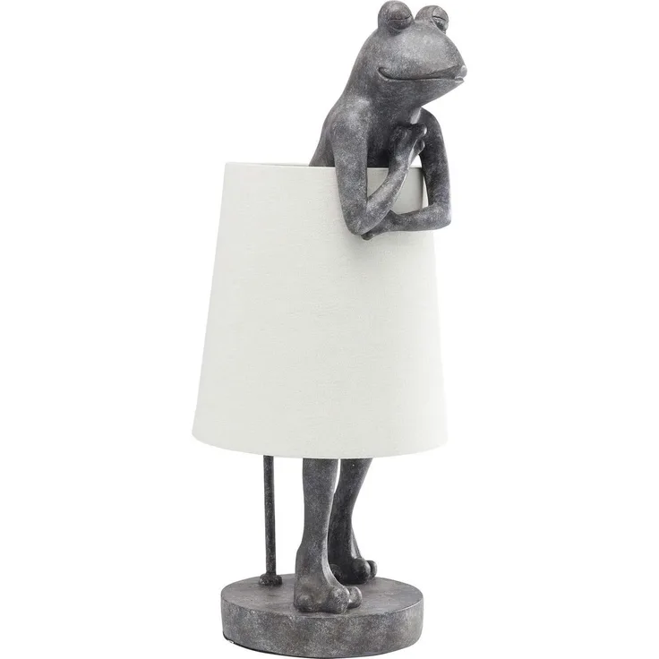 KARE Design Tischleuchte Animal Frog Grau 58cm 61600