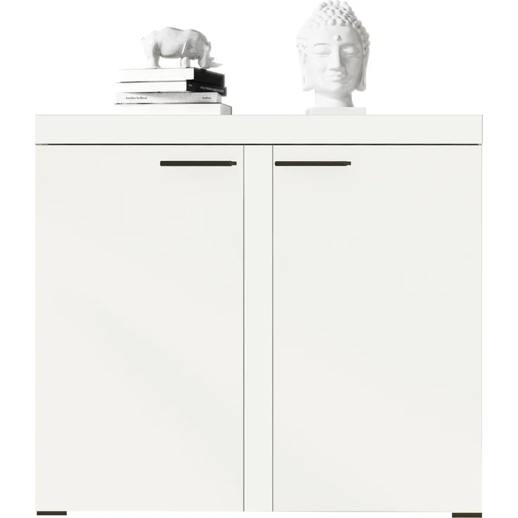 AX LIVING Schmal Kommode Spacoro 2D – Eleganz für Ihr Zuhause, Weiß – Bild 3