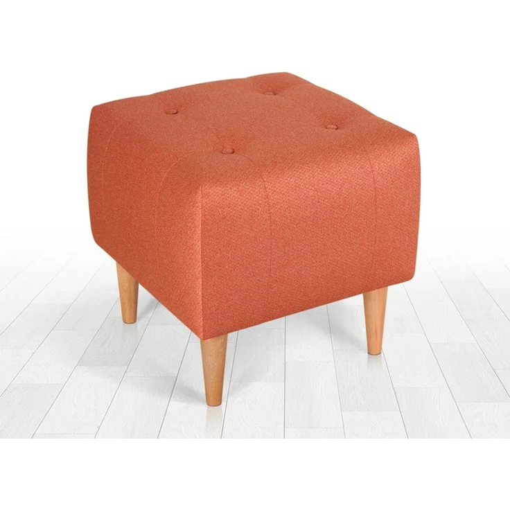 Hanah Home 'Tomp - Orange' Pouffe, Orange, 43 x 43 x 43 cm – Bild 1