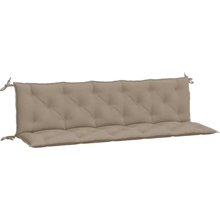 vidaXL Gartenbank-Auflagen 2 Stk. Taupe 180x50x7 cm Oxford-Gewebe 361724 – Bild 1