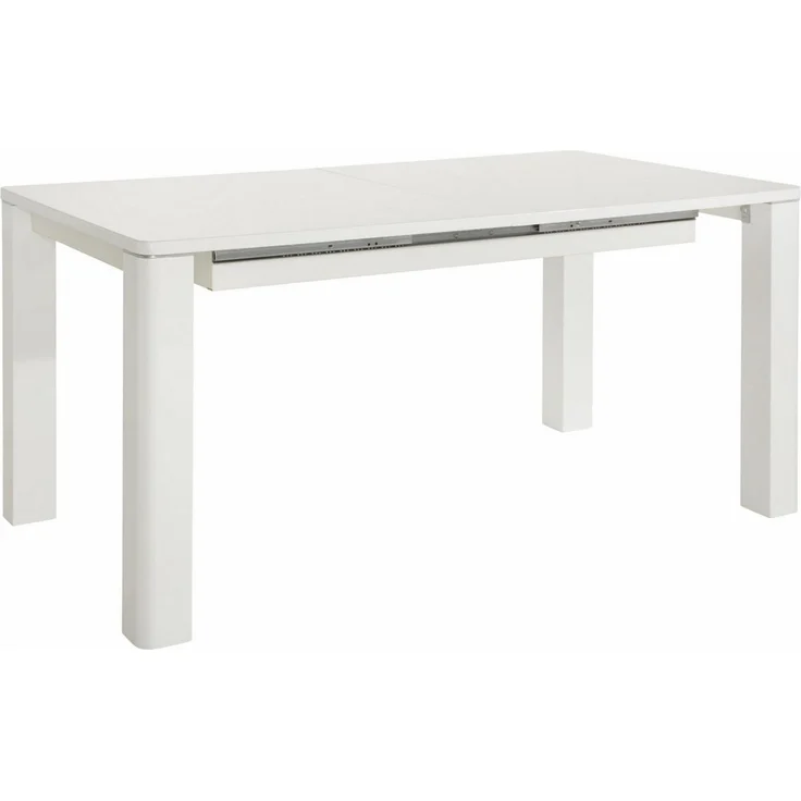 loft24 Esstisch Curtis, Hochglanz Optik mit Tischerweiterung, Länge 160-200 cm – Bild 1