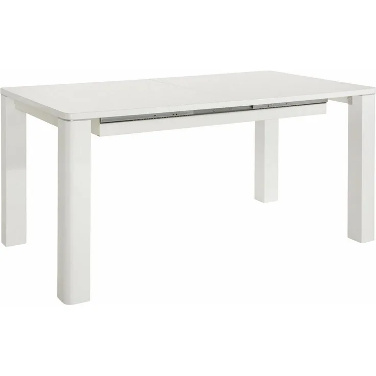 loft24 Esstisch Curtis, Hochglanz Optik mit Tischerweiterung, Länge 160-200 cm