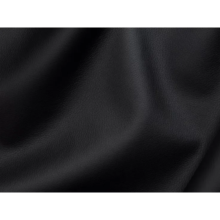 Vente-unique - VIZIR Sofa Leder Schwarz - B 223 cm94 cm x H 110 cm95 cm x L 216 cm – Bild 4