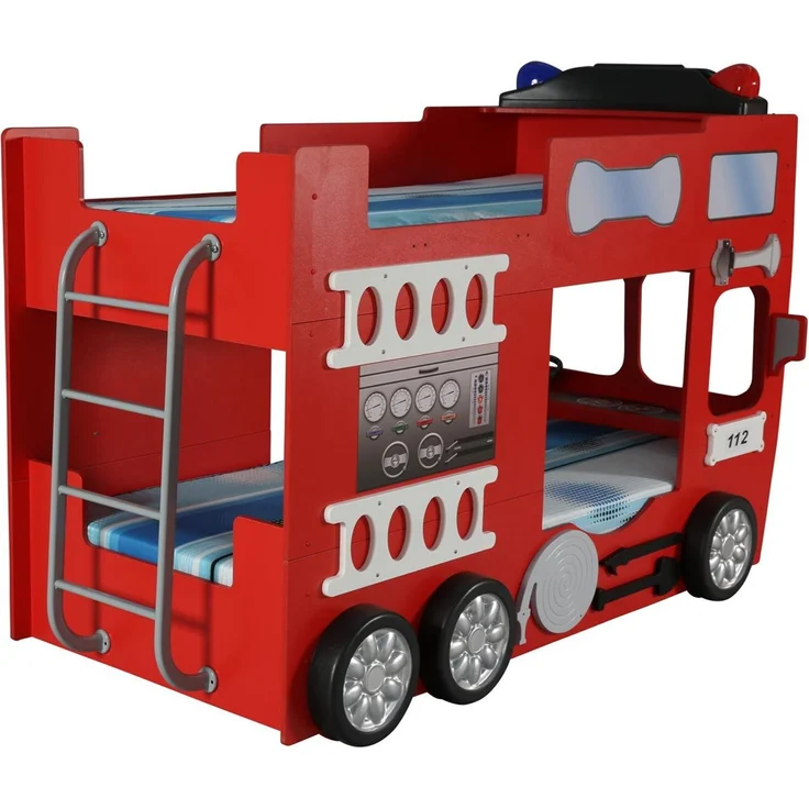 Feuerwehrbett Doppelbett mit Matratze + Rost – Bild 7