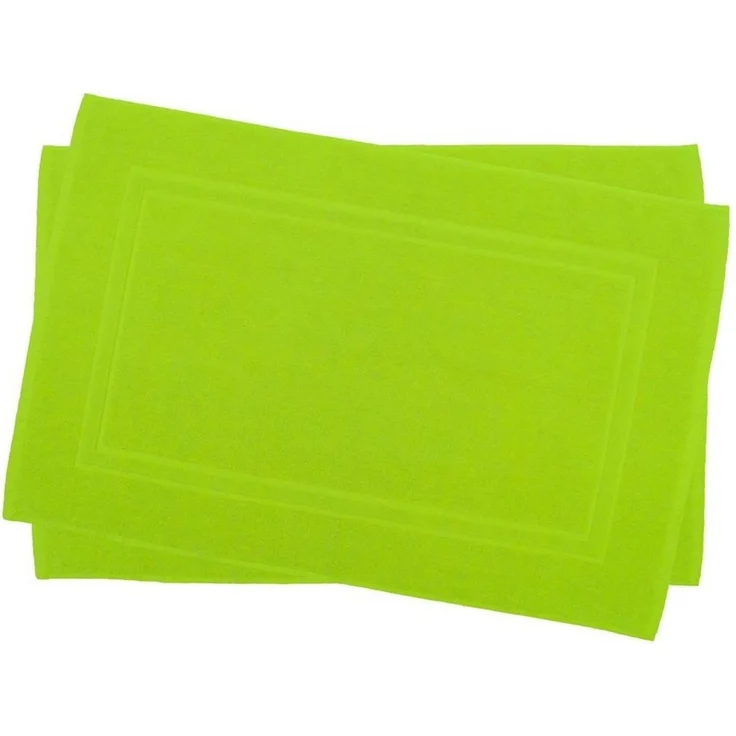 Julie Julsen Badematte 2-Badematte-Apfelgrün-50 x 40 cm, Baumwolle, Doppelrahmen – Bild 1