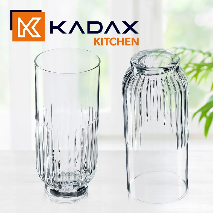 KADAX 6x Trinkgläser 395ml Set – Bild 9