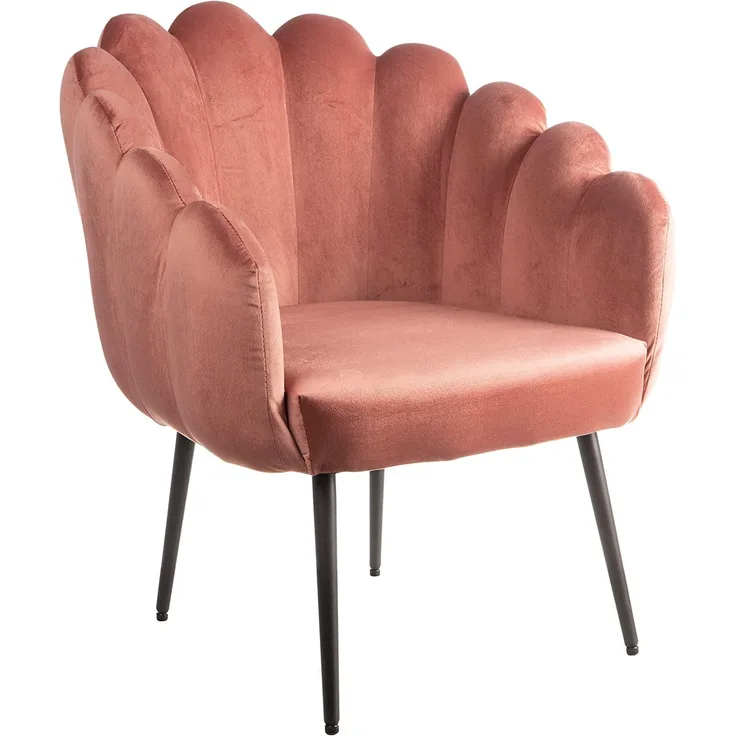 MONTEMAGGI Sessel, Holz, Rosa, 64X67X77 cm