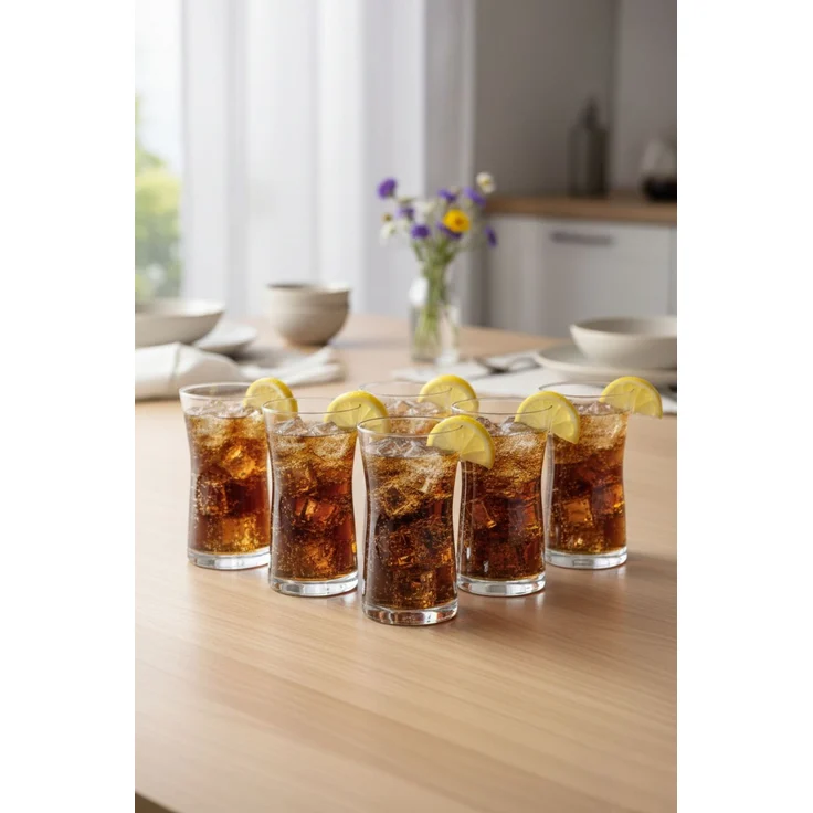 Hermia Concept '8693357446182' Gläser-Set (6-teilig), Transparent, 7 x 7 x 14 cm, 345 ml – Bild 1