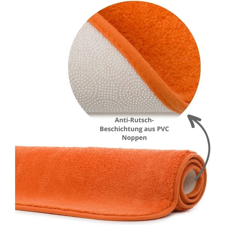 liebling Badematte Badteppich Santos, rutschhemmend beschichtet, schnell trocknend, Polyester, mit Ausschnitt, starke Saugfähigkeit, formstabil, in vielen Farben und Größen – Bild 3