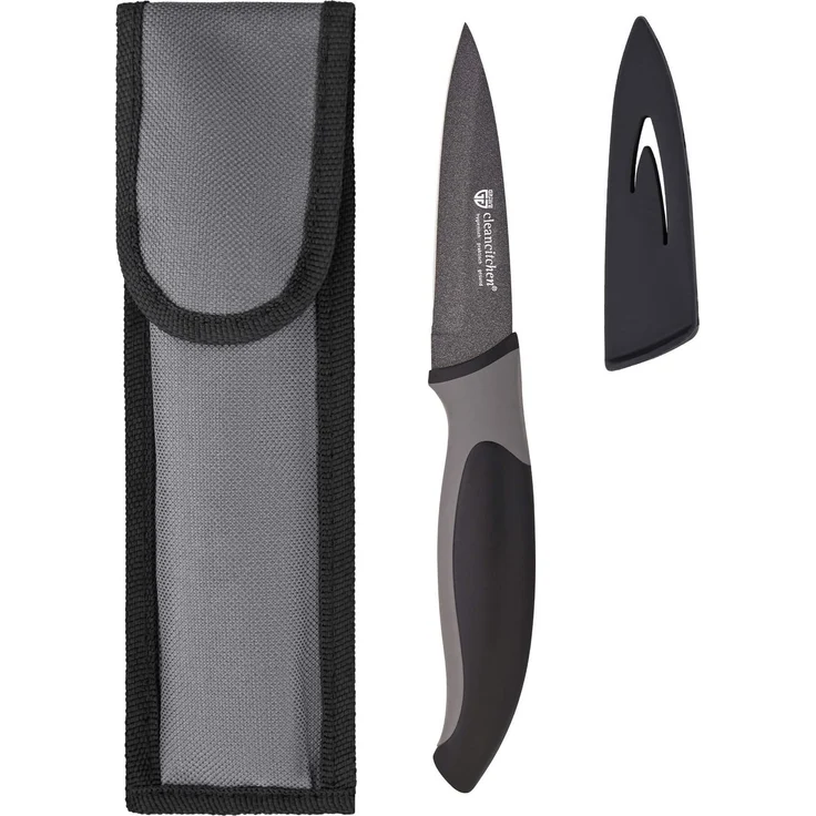 Küchenmesser mit Klingenschutz schwarz C1 – Bild 4