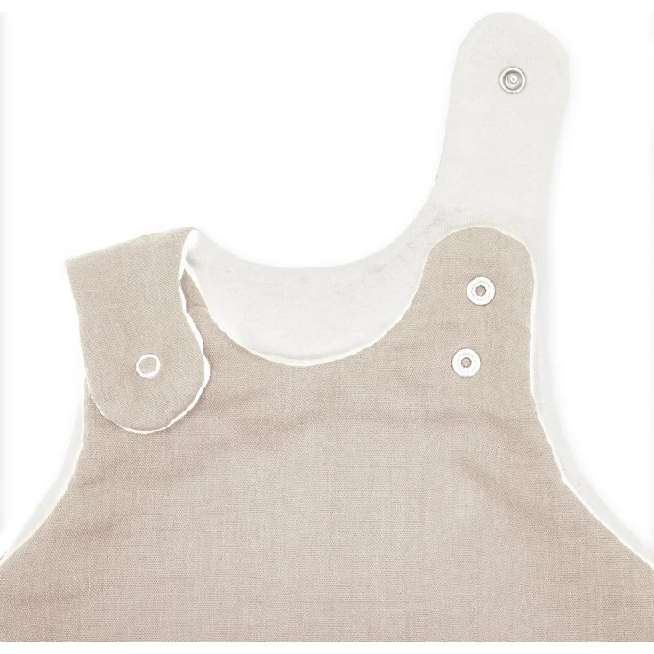 Julius Zöllner Babyschlafsack Musselin, 100% Musselin-Baumwolle / Füllung: Vlies aus 100% Polyester sand, 56/62 – Bild 2