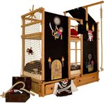 Abenteuer- und Piratenbett 90x200 Buche massiv
