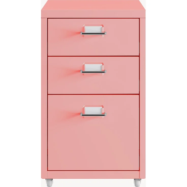 Rollcontainer Kökar mit 3 Schubladen 48x28x41 cm Rosa [en. casa] – Bild 5