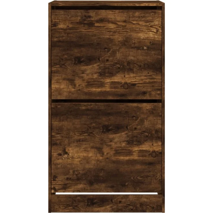vidaXL Schuhschrank mit 2 Klappen Räuchereiche 60x42x108 cm 3214389 – Bild 5