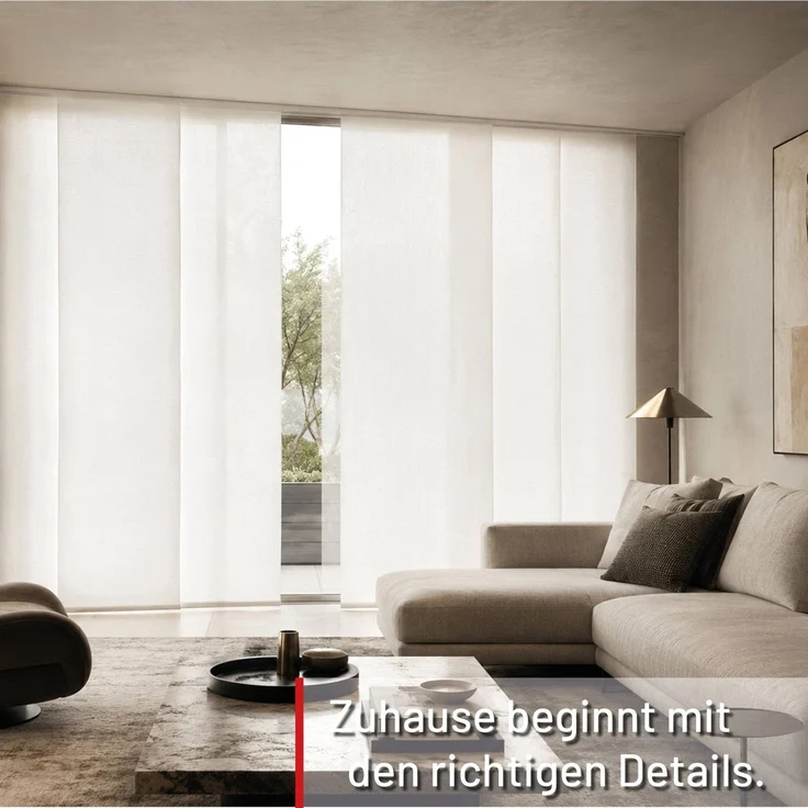 Deco-Raum® Gardinenschiene Minimal | Länge: 130cm | Material: Aluminium | Farbe: Weiß – Bild 2