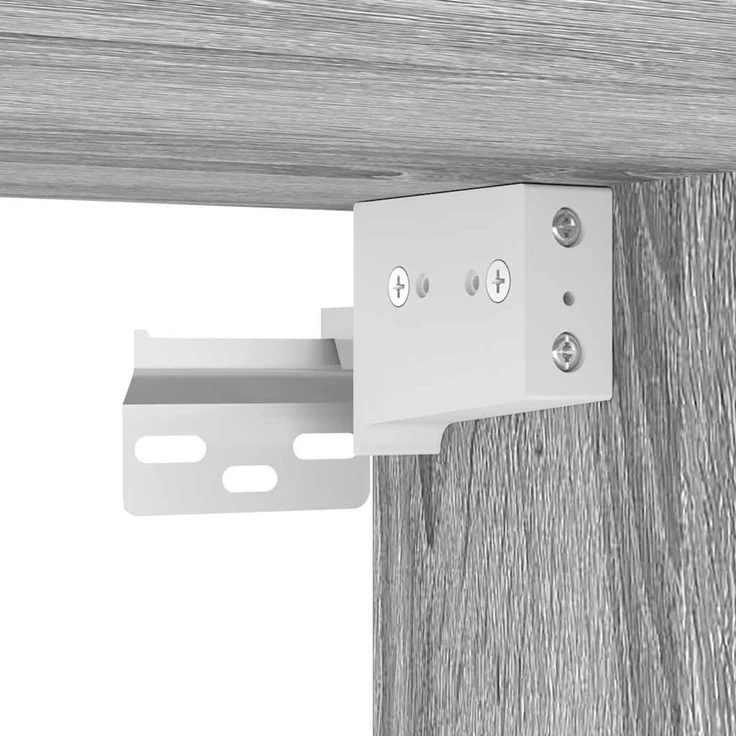 vidaXL Garagen-Wandschränke 2 Stk. Grau Sonoma Holzwerkstoff 860654 – Bild 9