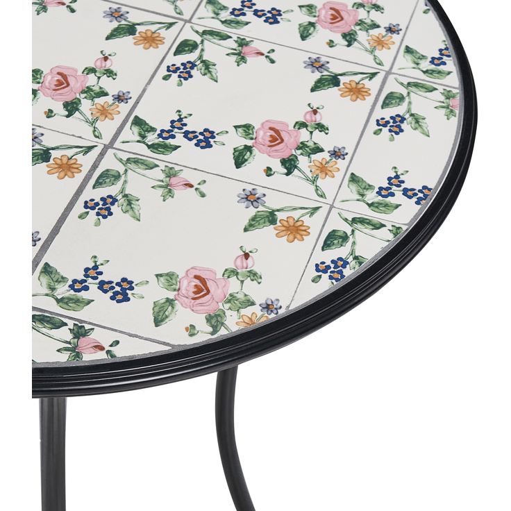 Outdoor Bistrotisch COLLIO 60 cm 60 cm Metall Schwarz – Bild 7