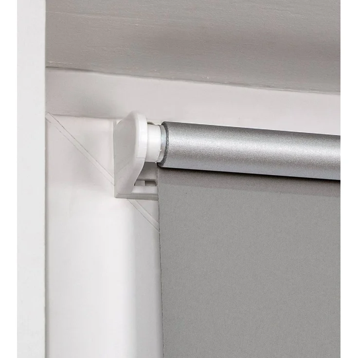 Verdunklungsrollo Klemmfix Tenebra Verdunkelungsrollo-Thermorollo, 35x160 cm, grau, Victoria M, blickdicht, ohne Bohren, in Führungsschienen, Klemmfix, Thermo – Isolierung, Mit Magnet – Bild 4