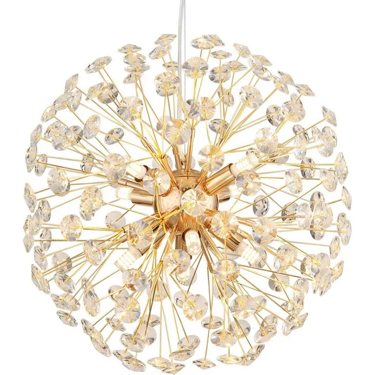 GLOBO LIGHTING Hängeleuchte KATRINA, LED fest integriert, Warmweiß, Luster Hängelampe Esszimmer Esstisch-Lampe elegant – Bild 3