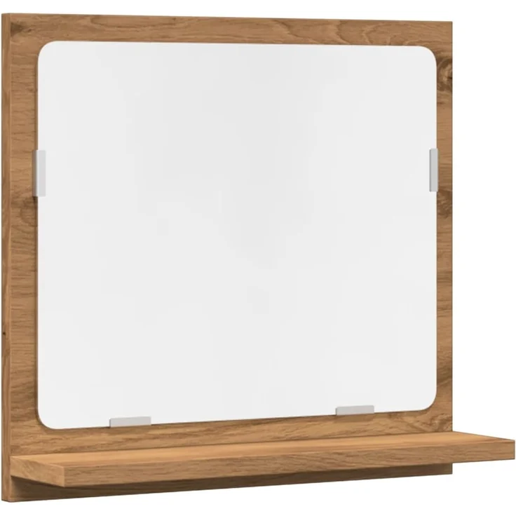 vidaXL Badspiegel mit Ablage Artisan-Eiche 40x11x37 cm Holzwerkstoff 856188 – Bild 1