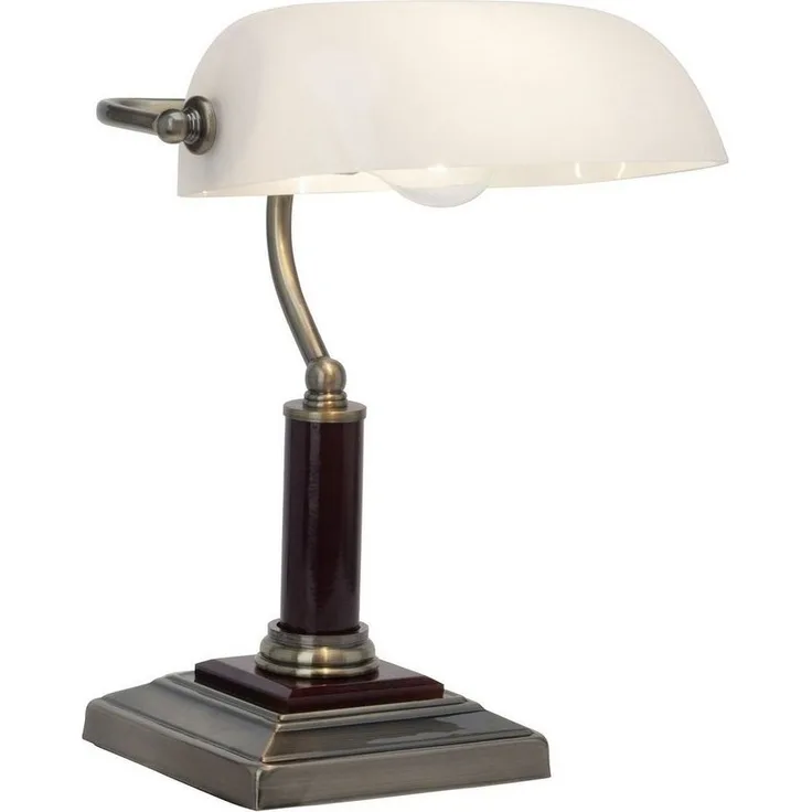 Brilliant Leuchten No. 92679-31 Tischleuchte Bankir messing antik