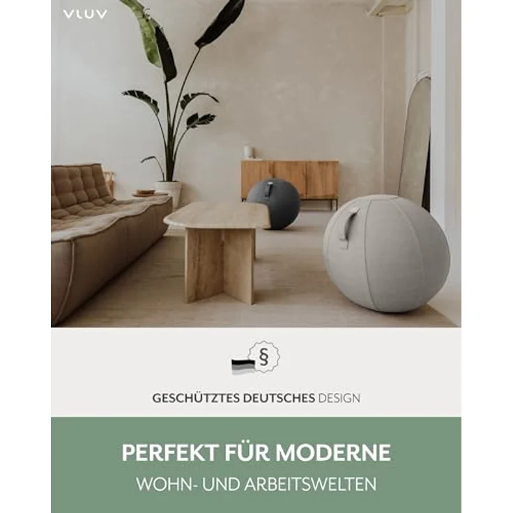 VLUV STOV Stoff-Sitzball concrete – Bild 8