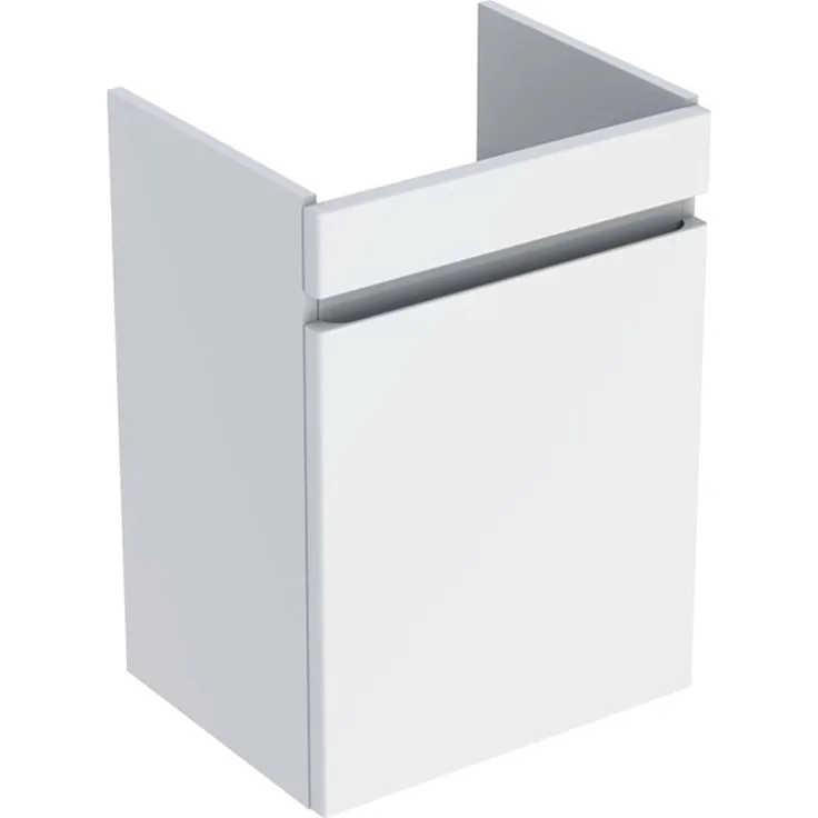 Geberit Renova Plan Unterschrank für Handwaschbecken, 1 Tür, 43,5 x 60,5 x 34,5 cm, 501903, Farbe: weiß / lackiert hochglänzend - 501.903.01.1