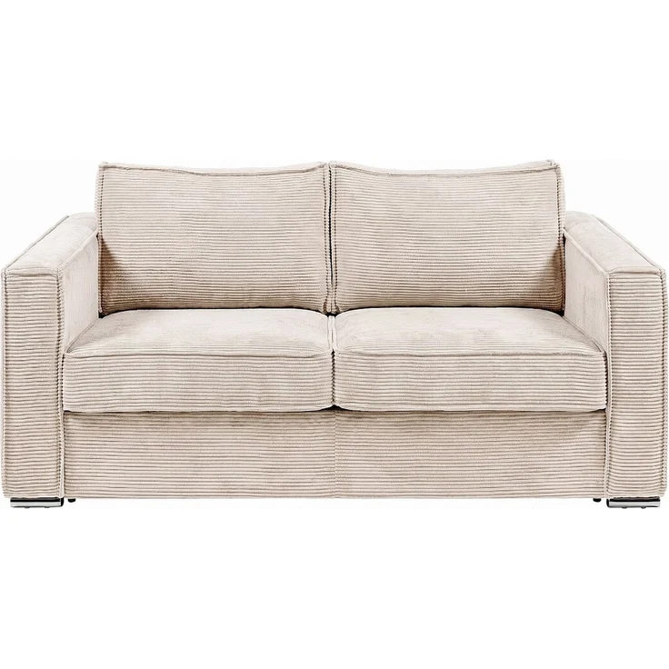 Vente-unique - LORETO - Schlafsofa - Plastik - Kunststoff (PVC) - Beige - 218 x 97 x 90 cm – Bild 3