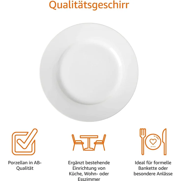 AmazonBasics Essteller-Service, 6-teilig – Bild 2