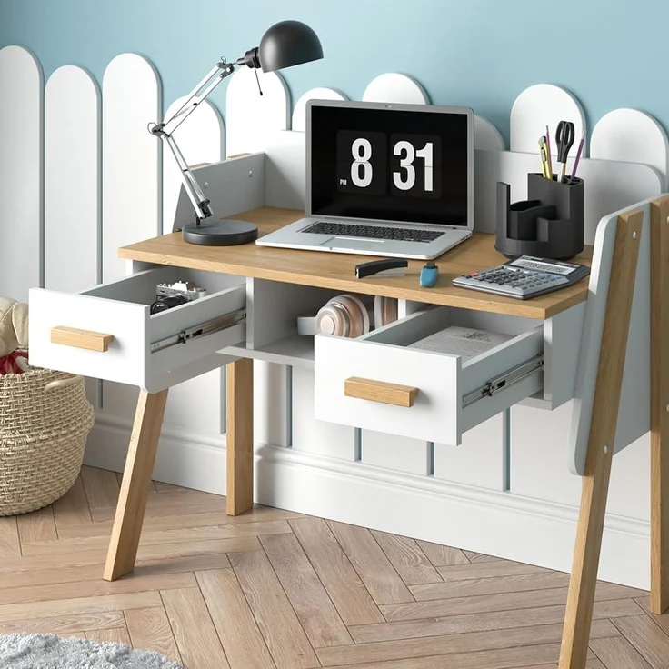 Schreibtisch Malia Weiß 97 x 51 cm Vitalispa – Bild 5