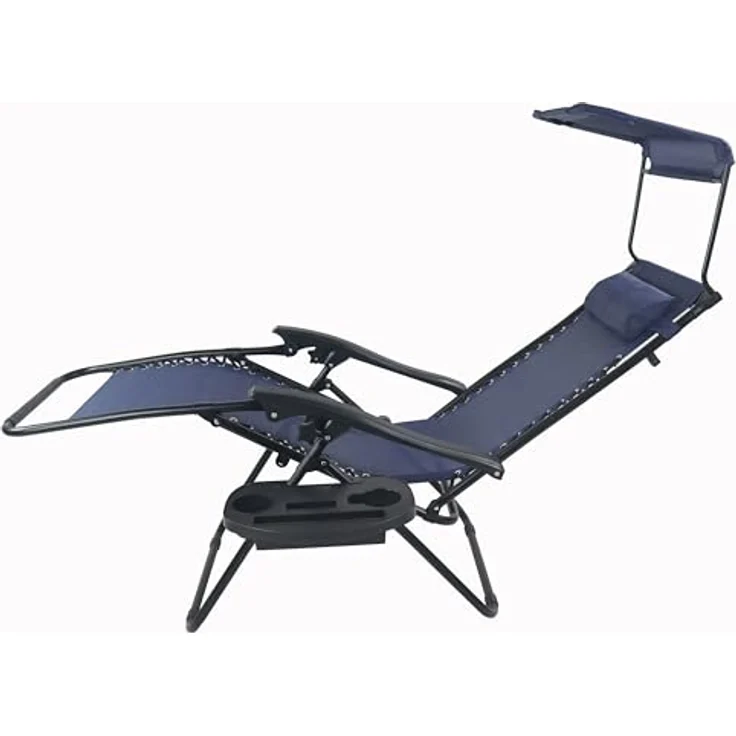 VCM Sonnenliege klappbar Maltosa, Gartenliegestuhl leicht und kompakt, Maße L. 160 x B. 64 x H. 107 cm – Bild 2