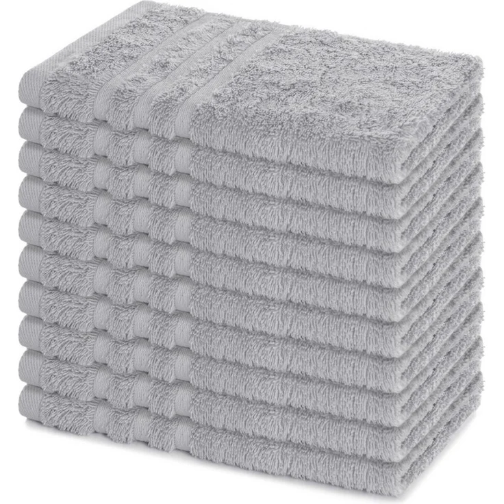 Lavea Gästehandtücher 30x50 cm, 10er Set Gästehandtuch, Elena-Frottee Handtuch, Gästetuch, (Set, 10-St), 500 g/m² Frottier, weich & saugstark, pflegeleicht – Bild 1