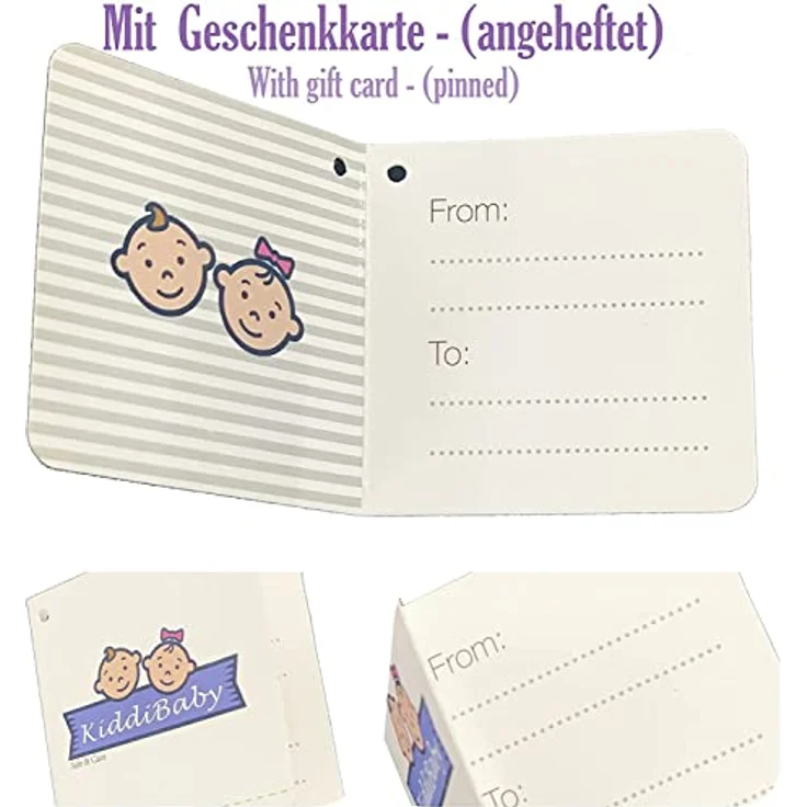 KIDDI-MEDIA Babydecke mit Name und Geburtsdatum Bestickt/kuschelig weich / 1A Qualität (Anthrazit - Koala) – Bild 5