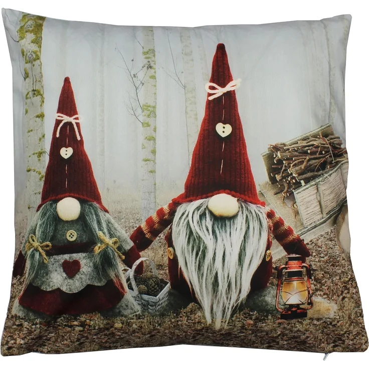 Haus und Deko Tischdecke Kissenbezug 40x40 cm Weihnachten Kissen Deko Samt (1-tlg) – Bild 1