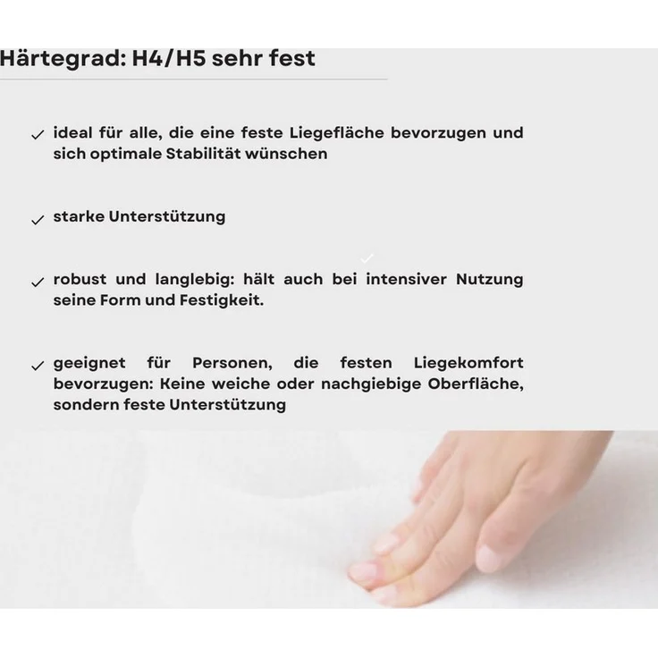 MatratzenL.A.B®, Topper TENCEL™ Lyocell® Premium Bezug, 180x200, H4/H5 sehr fest, 12 cm hoch, Kaltschaum, Matratzentopper ideal für Ihre Boxspringbett. klebstofffrei – Bild 3