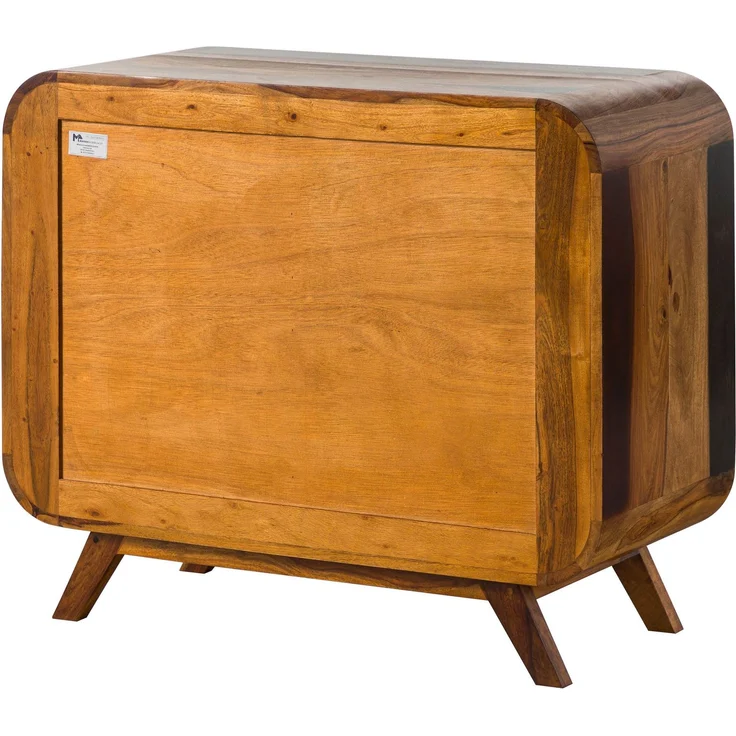 Sideboard Sheesham 90 x 40 x 75 dunkelbraun lackiert MAILAND #200 – Bild 10